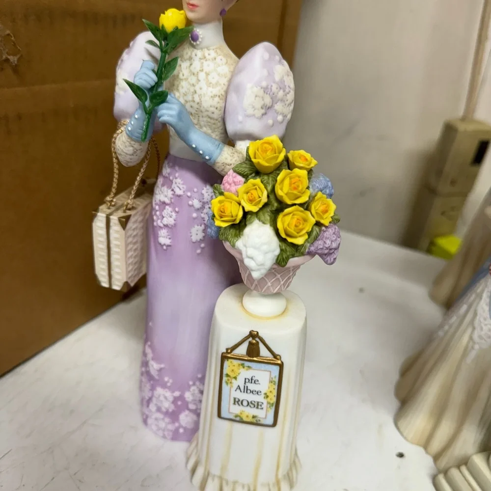 Victorian Lady Figurine with Parasol